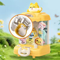 Machine à attraper les peluches pour enfants, jouet éducatif d'intérieur, ours de dessin animé, machine à griffes compacte et portable pour enfants