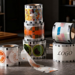 Custom Printed Plastic PP Cup Sealing Film Flexible Fruit Juice Drinks Lidding Sealing Film Sealer Seal Film for Boba Cup OEM - Product Image 1