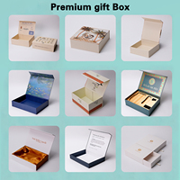 Emballage en papier carré luxueux HUAMEI, logo personnalisé, emballage de bijoux haut de gamme, boîte cadeau pour bague
