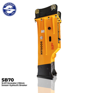 Martillo Hidráulico SB70 para Trabajo Pesado, para Excavadoras de 16-21 Toneladas, Cincel de 135 mm, Demolición, Minería en Canteras - Product Image 1