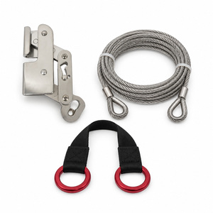 Kit de ligne de vie verticale portable - Antichute avec câble en acier inoxydable et polyester et sangle d'ancrage, conçu selon la norme Z259.2.5 - Product Image 6