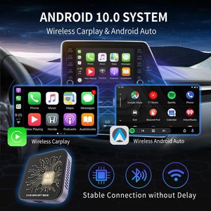 OEM ODM อะแดปเตอร์ไร้สายแบบคู่อะแดปเตอร์ CarPlay Ai BOX <span class=keywords><strong>3</strong></span> in 1อะแดปเตอร์ไร้สายสำหรับรถยนต์ Apple