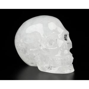Crâne en cristal naturel sculpté, ornement en cristal poli pour la décoration de la maison et du bureau, collection de cadeaux artisanaux de guérison Reiki - Product Image 1