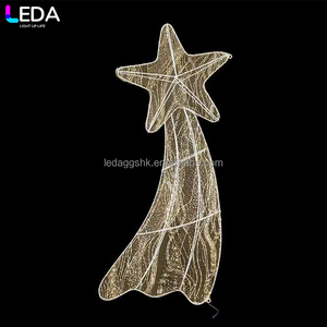 ไฟ LED ตกแต่งเพดานสำหรับงานปาร์ตี้ทั้งในร่มและกลางแจ้ง แสงวอร์มไวท์ ฉากหลังเพดาน ไฟรูปดาวโลหะสำหรับงานแต่งงาน - Product Image 3