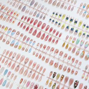 24 <span class=keywords><strong>Uñas</strong></span> Postizas Acrílicas de <span class=keywords><strong>Verano</strong></span> con Diseño 3D de Flores Coloridas, <span class=keywords><strong>Uñas</strong></span> Artificiales Cortas de Cobertura Completa al por Mayor - Product Image 3