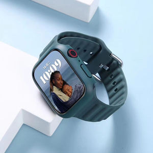 สายนาฬิกาซิลิโคนเหลวแฟชั่นสำหรับ Iwatch 38/40/41มม.,เคสฝาครอบกระจกสำหรับเปลี่ยนสายนาฬิกา - Product Image 3