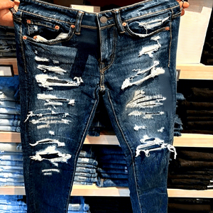 Jeans da Uomo Strappati Effetto Vintage Lavato Nuovi Arrivi 2025 - Vestibilità Slim, Denim Distressed, Casual Streetwear per Feste e Uso Quotidiano - Product Image 6