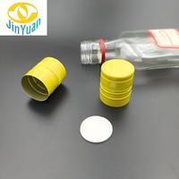 Capsules de bouteilles en aluminium ROPP 30*35 à personnalisation profonde avec insert en PE, fermetures réutilisables pour whisky, vodka, spiritueux