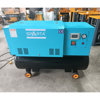 Compresseur d'air à vis tout-en-un 7,5 kW 10 CV haute efficacité avec sécheur et filtres pour la fabrication générale