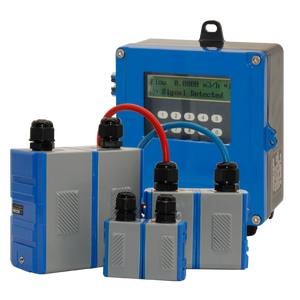 For Oil PVC <b>Pipe</b> Flowmeter <b>Clamp</b> on Sensors Pulse Wall Mounted Ultrasonic Flow Meter - Product Image 4