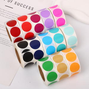 Màu Vòng Nhãn Nhiệt Tùy Chỉnh Màu Đỏ Tươi Sáng Vòng Tròn Mã Hóa Màu <span class=keywords><strong>Dot</strong></span> Nhãn Trên Một Cuộn Cho Món Quà Cưới Phong Bì - Product Image 2