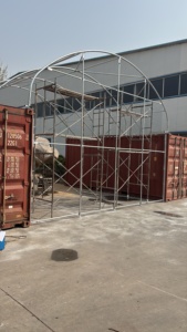 Telo di copertura a cupola per container in PVC resistente, impermeabile e anti-UV per officina temporanea e deposito attrezzature - Product Image 4
