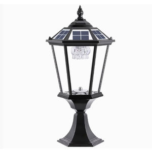 Poste solaire à <span class=keywords><strong>led</strong></span>, pilier carré, luminaire décoratif de paysage, pour porte de jardin, clôture, Patio - Product Image 4
