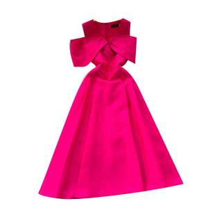 Elegante Vestido Maxi Casual con Cuello en V, Tejido Ecológico, para Mujer, Cintura Imperio, Silueta en A, Color Negro - Product Image 5