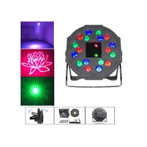 Professionele 18 Led Rgb Party Plastic Flat Par Light Led Werk Slimme Dansvloer Laser Party Disco Podium Licht Laser Licht