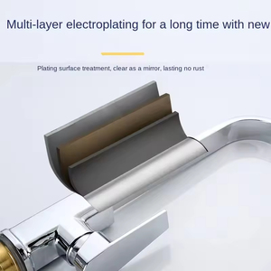 KAWAL Contemporary <strong>Square</strong> Seven-Shaped Kitchen Faucet 304 Stainless Steel Hot Cold Mixer Sink <strong>Tap</strong> Single Lever Hotel <strong>Tap</strong> - Product Image 4
