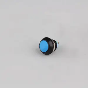 CMP 12mm Plastic 6 Colors Black Body Solder 2 Pins Waterproof Micro Momentary Start Button Round Switch Sealed Push Button