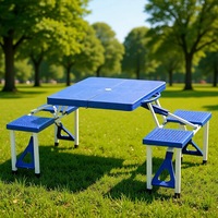 Ensemble table et chaises pliantes pour pique-nique en plein air, jardin, barbecue, fête, voyage, plage, cour, terrasse, patio, usage domestique