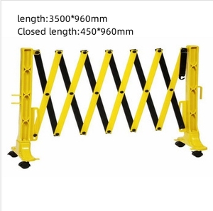 <span class=keywords><strong>Barrière</strong></span> de sécurité rétractable robuste de 3,5 m avec roues, <span class=keywords><strong>barrière</strong></span> <span class=keywords><strong>extensible</strong></span> pour le contrôle des foules sur les chantiers de construction - Product Image 2