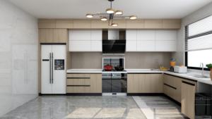 Balom, armoires de cuisine modernes sur mesure, ensembles complets, armoires en bois, meubles de cuisine et de restaurant, prix d'usine - Product Image 5