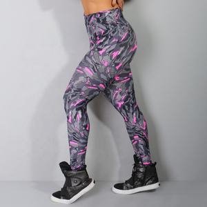 Leggings imprimés taille mi-haute pour femmes avec poches, ensemble 2 pièces en Spandex/Polyester, longueur intégrale, pour fitness, yoga, entraînement, course à pied et sport - Product Image 5