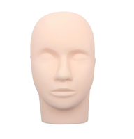 Tête d'entraînement en caoutchouc Extension de cils Cosmétologie Mannequin poupée tête de visage pour cils modèle de pratique de maquillage
