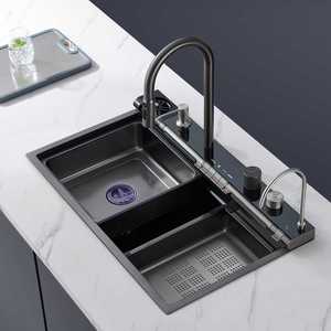 Évier de cuisine intelligent multifonction numérique en acier inoxydable <span class=keywords><strong>SUS</strong></span> 304 avec cascade pour TikTok - Product Image 4