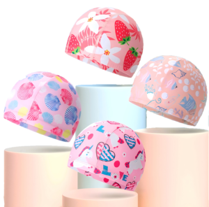 Bonnet <span class=keywords><strong>de</strong></span> bain en nylon élastique - Bonnet <span class=keywords><strong>de</strong></span> bain léger et à séchage rapide pour l'entraînement - Product Image 3