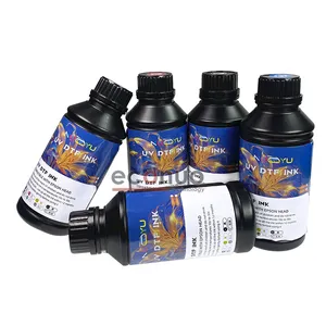 Tinta UV dtf para impressora, 500ml dtf CMYK verniz UV para epson l1800 xp600 dx5 dx7 dx11 i3200 4720 cabeça de impressão DTF