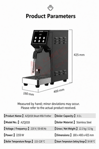 Mousseur à lait automatique à aspiration d'air, mini, à un seul groupe, avec buse anti-bruit à <span class=keywords><strong>quatre</strong></span> orifices - Product Image 4
