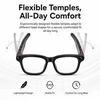 Gafas Inteligentes con Cámara IA, Cámara de 8MP, Grabación de Video WiFi, Llamadas Inalámbricas, Traducción, Música, Gafas de Sol Deportivas Magnéticas para Hombre y Mujer