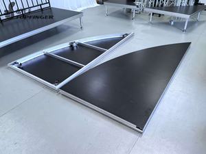 Venta caliente Wenger 4ft * 4ft/4ft * 8ft Plataforma de escenario de aluminio para eventos Bodas Iluminación DJ Dancing - Product Image 2