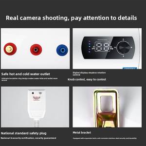 <span class=keywords><strong>Petit</strong></span> <span class=keywords><strong>chauffe</strong></span>-<span class=keywords><strong>eau</strong></span> électrique durable à baril plat de <span class=keywords><strong>50L</strong></span> US Installation porte-à-porte pour les ménages RVs hôtels utilisation extérieure plastique - Product Image 5