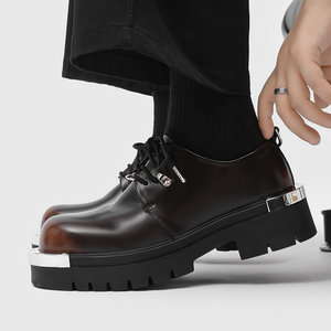 New Fashion Round Toe <strong>Men</strong> Platform Pu Leather <strong>Shoes</strong> Large Size Business <strong>Men</strong> <strong>Dress</strong> <strong>Shoes</strong> - Product Image 4