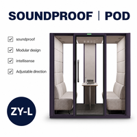 Cabine de bureau insonorisée, cabine téléphonique acoustique pour vidéoconférence et réunions en coworking