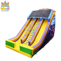 Perosotan Tiup Safari Backyard Kelas Komersial, Perosotan Tiup PVC Heavy Duty, Perosotan Tiup untuk Sewa Pesta Anak