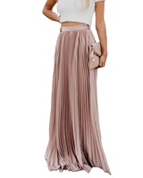 Atacado vestidos de saia longa vestuário das senhoras plissadas mulher verão elegante plus size dress & saias