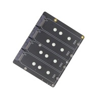 Carte d'extension Raspberry Pi 5 X1011 Quad M.2 SSD, adaptateur PCIE vers NVMe 2280 pour disque SSD