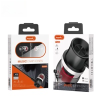 Écouteurs intra-auriculaires filaires 3,5 mm au design unique et dernier cri, basses profondes, ajustement ergonomique pour les passionnés de musique