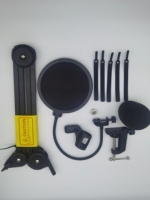 XTUGA Y-40A PLUS Support de bras de microphone de Studio professionnel Suspension réglable Ciseaux Support de bureau Filtre Micro Clip Métal