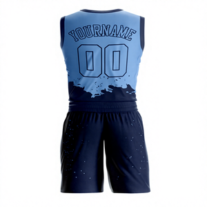 Conjunto de Uniforme de Baloncesto Personalizado, Jersey y Pantalones Cortos con Estampado por Transferencia de Calor, Ropa Deportiva para Equipos Juveniles, Adultos, Escuelas, Clubes y Ligas, 100% Poliéster - Product Image 1