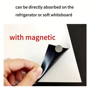 Wholesale Self Adhesive Flexible Magnetic Sheets A4 Size Rectangle Art <b>Paper</b>/PVC Logo Stickers DIY Craft Photo Fridge Magnets - Product Image 2