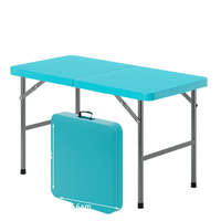 Table rectangulaire pliante moderne pour extérieur, mariage, restaurant, hôtel, banquet, en métal avec base en métal