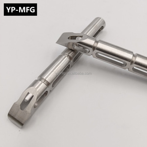 Piezas de acero inoxidable para tornos de precisión <span class=keywords><strong>cnc</strong></span>, mecanizado de acero endurecido, eje largo pulido, OEM, personalizado, 3 ejes - Product Image 3