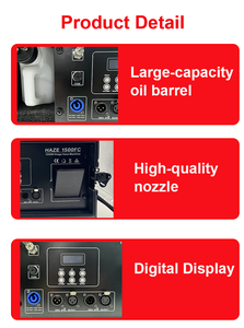 Machine à fumée DMX 1500W en promotion avec flightcase, télécommande DMX 512 pour scène, DJ, boîte de nuit, bar, discothèque - Product Image 2