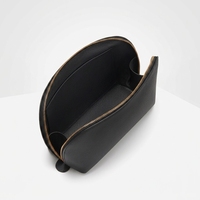 Pochette cosmétique en cuir PU avec logo personnalisé, étui cadeau pour écouteurs, pochette de rangement en cuir PU avec fermeture éclair, porte-monnaie en cuir