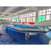 Vente en gros usine – Quai flottant gonflable 9x3m pour yacht, ponton gonflable en PVC pour activités nautiques en mer