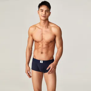Toptan standart fiyat erkek pamuk boksör tasarım kendi marka erkek baksır şort seksi iç çamaşırı üreticisi