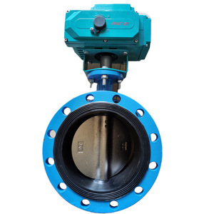 Válvula de Mariposa Eléctrica D941X-16Q con Brida DN40 a DN400, Cuerpo de Hierro Dúctil, para Agua a Temperatura Normal - Product Image 1