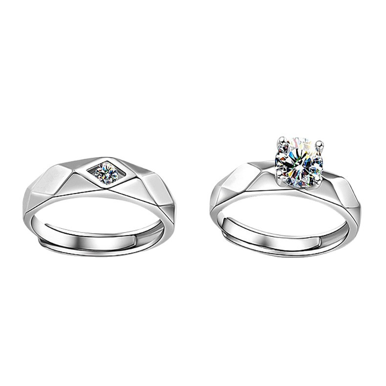 Prismatic men's ring